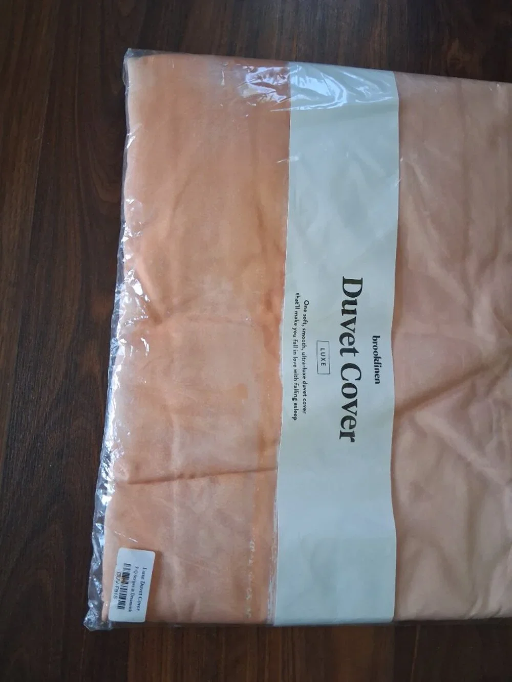 Brooklinen FULL /QUEEN Dreamsicle Luxe Stripes Duvet Cover. NO SHAMS